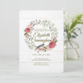 Waterverf Groene olievlek Virtuele Memorial Kaart (Staand voorkant)