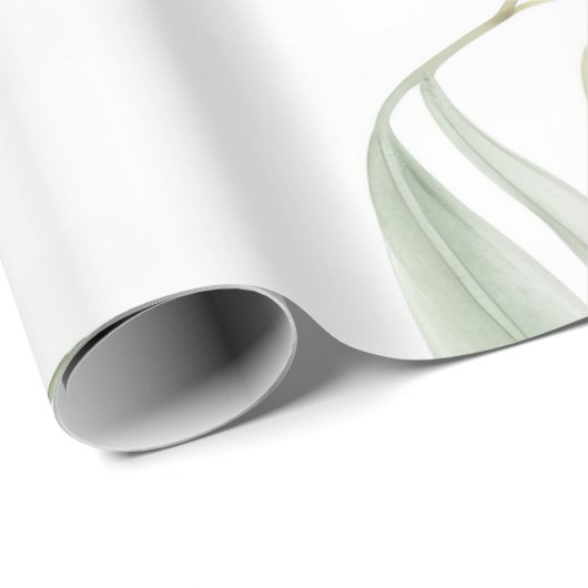 Waterverf groene olijven en bladeren naadloos patr cadeaupapier (Rol Hoek)