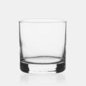 Waterverf Groene Ornament Trendy Holiday Party Whisky Glas (Rechts)