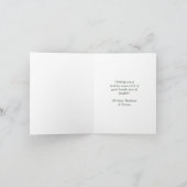 Waterverf Groene Ornamenten Boom Vrolijk Kerstfees Feestdagen Kaart (Binnen)