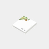 Waterverf Groene Pine Branch Cones Post-it® Notes (Schuin)