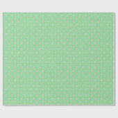 Waterverf Groene Polka Dots Strandtassen Cadeaupapier (Vlak)