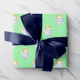 Waterverf Groene Polka Dots Strandtassen Cadeaupapier