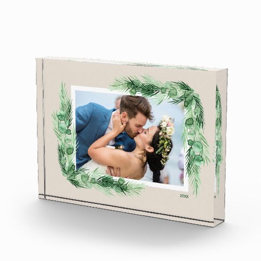 Waterverf Groene Rand Fotoblokken (Rechts)