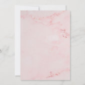 Waterverf Groene Roze Doop  Kaart (Achterkant)