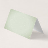 Waterverf Groene Rozen Dank u Visitekaartje (Achterkant)