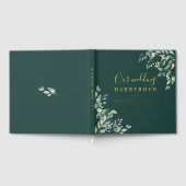 Waterverf Groene Scriptuur Trouwdag Gastenboek (Volledig)
