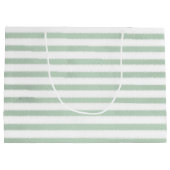 Waterverf groene strepen groot cadeauzakje (Achterkant)