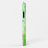 waterverf groene textuur achtergrond iPhone Hoesje (Achterkant/rechts)