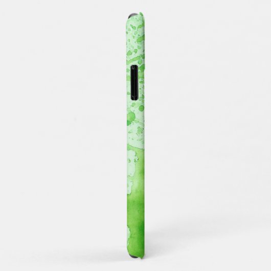 waterverf groene textuur achtergrond iPhone Hoesje (Achterkant/rechts)