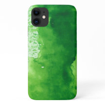 waterverf groene textuur achtergrond iPhone Hoesje