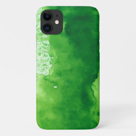 waterverf groene textuur achtergrond iPhone Hoesje