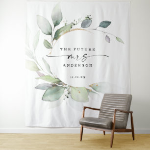 Waterverf Groene Toekomstige Mrs Foto Prop Achterg Wandkleed