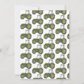 Waterverf Groene Tractor 2e Verjaardag Kaart (Achterkant)