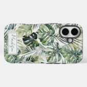 Waterverf groene tropische bosbladeren Case-Mate iPhone case (Achterkant (horizontaal))