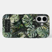 Waterverf groene tropische bosbladeren Case-Mate iPhone case (Achterkant (horizontaal))