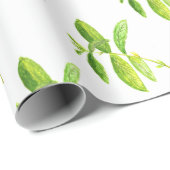 Waterverf Groene tuinkeuken met plant Cadeaupapier (Rol Hoek)