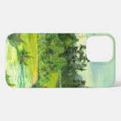 waterverf groene valleyschilderingen Telefoontas iPhone Hoesje (Achterkant horizontaal)