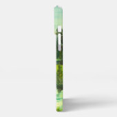 waterverf groene valleyschilderingen Telefoontas iPhone Hoesje (Linkerkant)