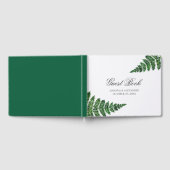 Waterverf groene varen. Woodland bruiloft. botanis Gastenboek (Volledig)