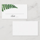 Waterverf groene varen. Woodland bruiloft. botanis Plaatskaartje (Voorkant / Achterkant)