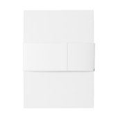 Waterverf groene varen. Woodland bruiloft Uitnodigingen Wikkel (Achterkant Voorbeeld)