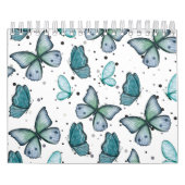 Waterverf Groene Vlinders en Stippen 2026 Kalender (Hoes)