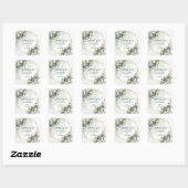 Waterverf Groenery Gouden Bedank Sticker (Vel)