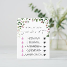 Waterverf groenery Hij zei dat Shower Game