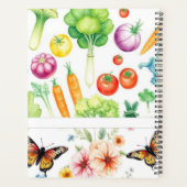 Waterverf Groenten Bloemen Persoonlijke Tuin Plan Planner (Achterkant)