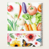 Waterverf Groenten Bloemen Persoonlijke Tuin Plan Planner (Achterkant)