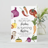 Waterverf Groenten en etenswaren Kaart (Staand voorkant)