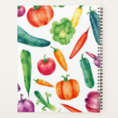 Waterverf Groenten Patroon Persoonlijke tuin Planner (Achterkant)
