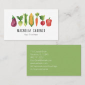 Waterverf groenten visitekaartje (Voorkant / Achterkant)