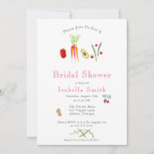 Waterverf Groenten Vrijgezellenfeest Kaart (Voorkant)