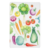 Waterverf groenten witgouden recepten mini klembord (Achterkant)