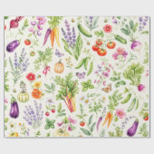 Waterverf Groentetuin Cadeaupapier voor Haar (Vlak)