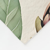 Waterverf Groentetuin Patroon Fleece Deken (Hoek)