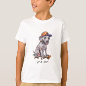Waterverf Groot Deen Jongen T-Shirt (Voorkant)