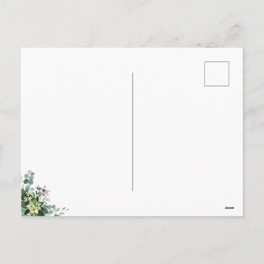 Waterverf grootmoeder op moederdag feestdagenkaart (Achterkant)