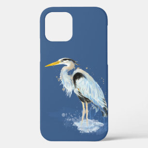 Waterverf Grote Blauwe Heron Vogeldier Natuur Case-Mate iPhone Case