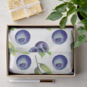 Waterverf grote bosbessen patroon weefsel papier (Geschenk)