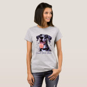 Waterverf Grote Deen Leuk Hond Huisdier T-shirt (Voorkant volledig)