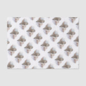 Waterverf Grote Grijze vogelgriep Natuur kunst Tissuepapier (Voorkant)