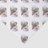 Waterverf Grote Grijze vogelgriep Natuur kunst Tissuepapier (Detail)