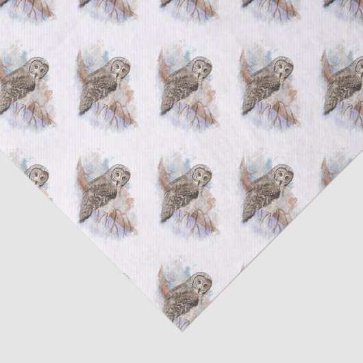 Waterverf Grote Grijze vogelgriep Natuur kunst Tissuepapier (Detail)