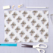 Waterverf Grote Grijze vogelgriep Natuur kunst Tissuepapier (Craft)