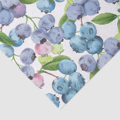 Waterverf Grote Juicy Blueberry Tissuepapier (Detail)