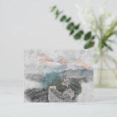 Waterverf grote muur van china briefkaart (Staand voorkant)