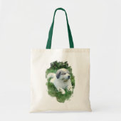 Waterverf Grote Pyreneeën Puppy Relaxing Tote Bag (Voorkant)